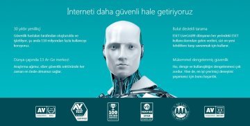 ESET Nod32 V10 3 Kullanıcı 1 Yıl Antivirüs Programı