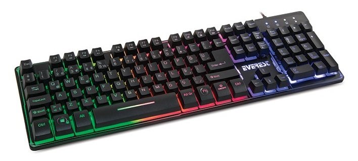 Everest Kb-Gx9 Mekanik Hisli Metal Kasa Gökkuşağı Aydınlatmalı