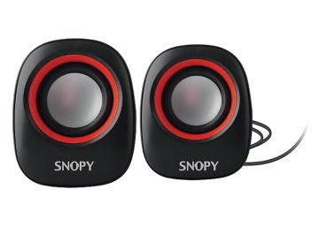 Snopy SN-120 2.0 Siyah/Kırmızı USB Speaker