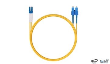 Beek BC-2932-01 Fiber Optik Patch Kablo...1 Mt. 3.0mm Duplex LSZH, SM OS2 9u, LC-SC/PC Yangına Dayanıklı Seramik Başlıklı Beek BC-2932-01 Lc-Sc Fiber Optik Patch Kablo