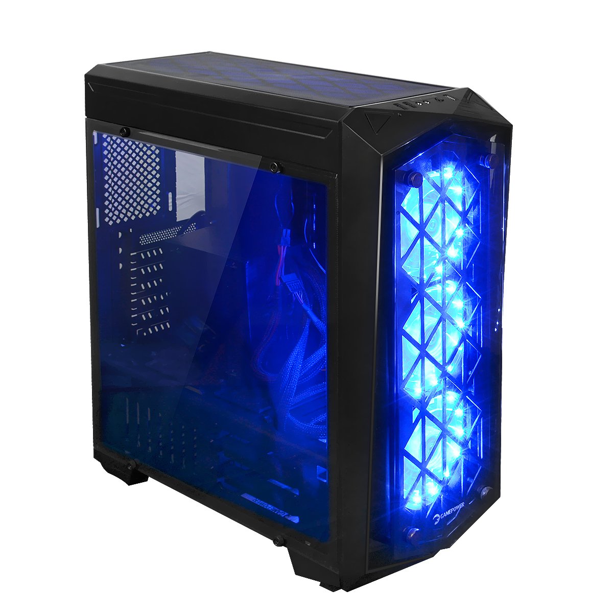 GAMEPOWER EOS GAMING MID ATX KASA (Temperli Cam Panel, Sıvı Soğutma Sistemli, Powersız Oyuncu Kasa)