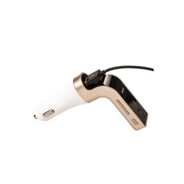 Bludfire Carg7 Bluetooth Araç FM Transmitter Usb Girişli - Gold-Gümüş-Siyah-Pembe
