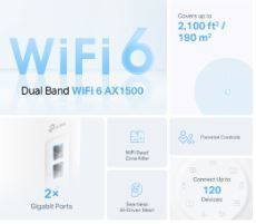 DECO-X10-2P AX1500 Whole Home Mesh Wi-Fi 6 System
