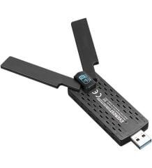 Everest EVERLINK EWA1800 1800Mbps 2.4GHz/5GHz WIFI-6 AX1800 RTL8832 2*3.5dBi USB3.0 Kablosuz Adaptör