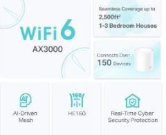 DECO-X50-1P AX3000 Whole Home Mesh Wi-Fi 6 System