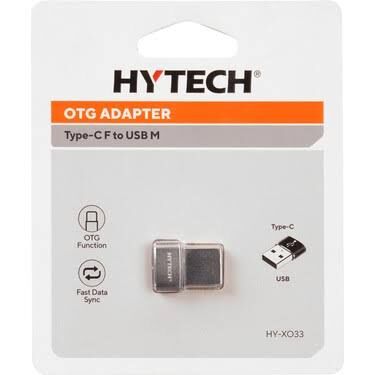 Hytech HY-XO33 Siyah Type C F to USB M Metal Gövdeli OTG Çevirici