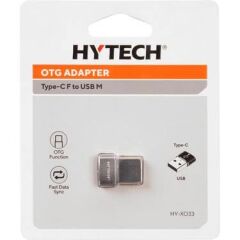 Hytech HY-XO33 Siyah Type C F to USB M Metal Gövdeli OTG Çevirici