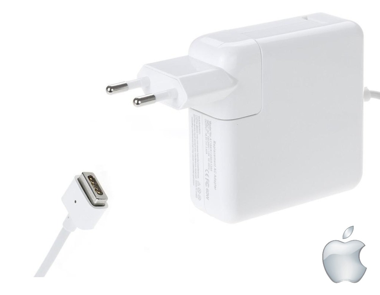 Compaxe CLAP-304 Apple Macbook ve Macbook Pro İçin 60W MagSafe Güç Adaptörü... Yüksek Verimli 16.5V 3.65A 60W Old T Type Konnektörlü Kolay Taşınabilir Tasarım Apple Şarj Adaptörü