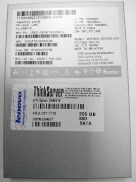 Lenovo Orjinal 200GB Sata 3.0Gbps + Rack SDD Sata Disk - 03T7770