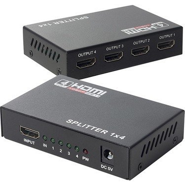 POWERMASTER  1.4V 4 PORT HDMI SPLITTER