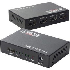 POWERMASTER  1.4V 4 PORT HDMI SPLITTER