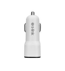 S-link SL-EC30M Micro USB Kablolu 3.4A 2 USB Beyaz Araç Şarj Cihazı