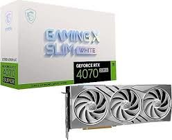 MSI VGA GEFORCE RTX 4070 GAMING X SLIM WHITE 12G RTX4070 12GB GDDR6X 192B DX12 PCIE 4.0 X16 (3XDP 1XHDMI)