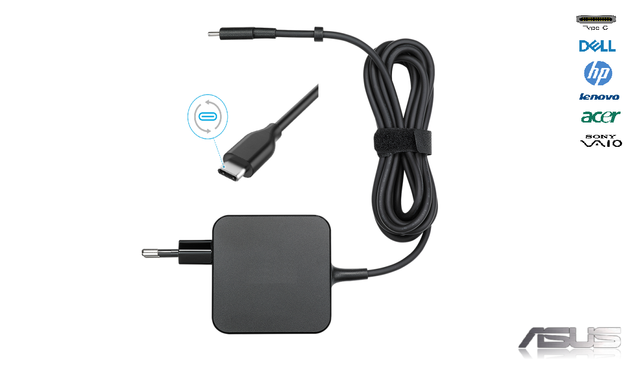 Compaxe CNA-236 Asus Type C Adaptör...5V 2A / 12V 2A / 20V 2.25A 45W Usb-C Apple Dell Hp Toshiba Lenovo Vb. Tablet Laptop Type C Adaptör Kolay Taşınır Tasarımlı Güvenli Hızlı Şarj Sağlayan Yüksek Verimli Akıllı Universal Type C Adaptör