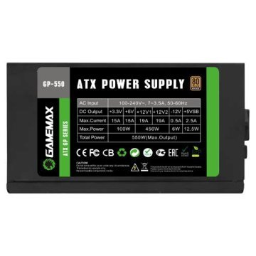 GAMEPOWER GP-550 APFC 14CM 80+(BRONZ) 550W POWER SP