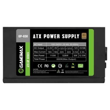 Gamemax GP-650 APFC 14CM 80+(BRONZ) 650W POWER SP