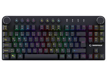 Rampage KB-RMW23 SCOUT Bluetooth RGB Aydınlatmalı Q Jixian Blue Switch Gaming Mekanik Klavye