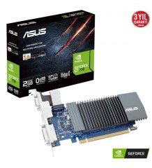 ASUS GEFORCE GT730-SL-2GD5-BRK 2GB DDR5 64bit 927Mhz 1xDVI 1xHDMI Low Profil EKRAN KARTI
