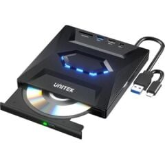 UNITEK HARİCİ DVD-RW USB TYPE-C/A+5in1 DOCK T1037A