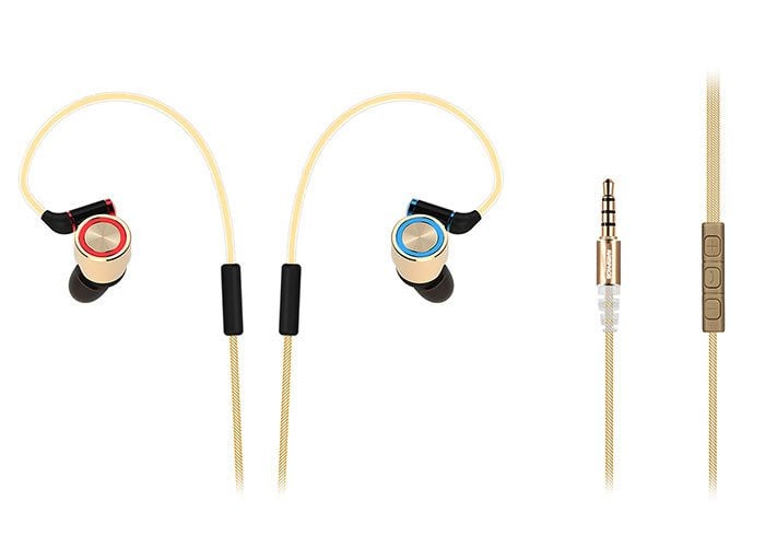 Rampage SN-J8 ELEGANT Mobil Telefon Uyumlu Metal Kulak içi Gold Mikrofonlu Kulaklık