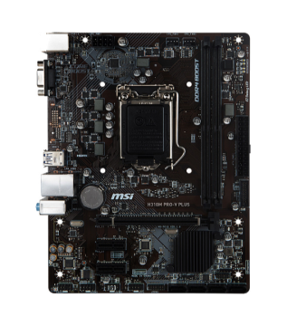 Msi H310m Pro-V Plus Intel 8. 9. Nesil i3 i5 i7 i9 1151 Ddr4 2666Mhz Vga Usb 3.1 Gaming Anakart
