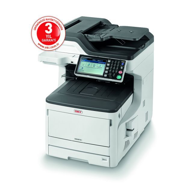 OKI 45850204 MC873DN A3/A4 ÇOK FONKSİYONLU RENKLİ LAZER YAZICI/ TARAYICI/FOT./FAX 35ppm