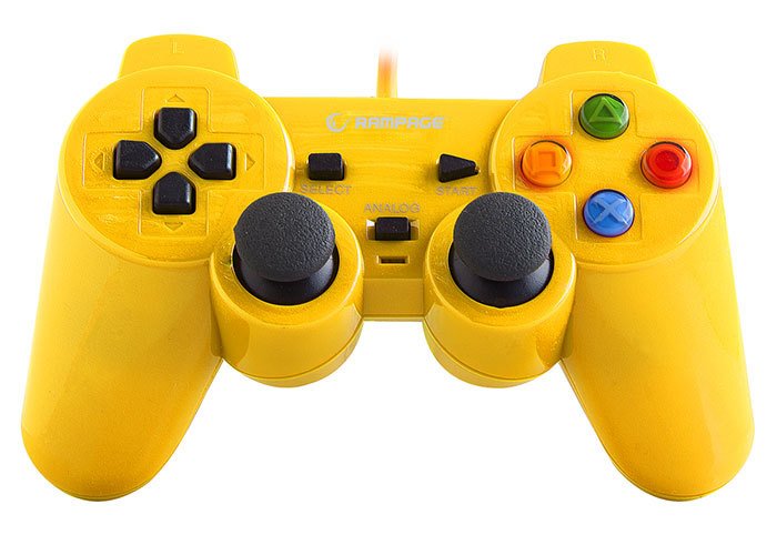Snopy Rampage SG-R602 PS3/PC Sarı USB 1.8m Joypad