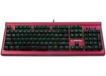 Rampage KB-R19 MANLY Kırmızı Full RGB Işıklı Metal Kasa Profesyonel Mavi Switch Mekanik Gaming Klavye