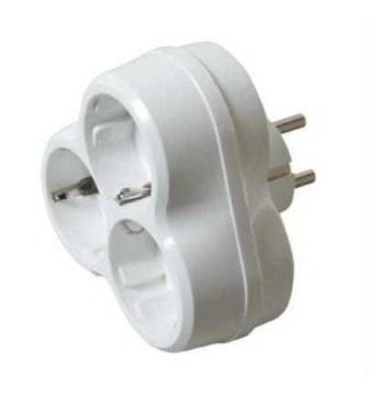 Üçlü Papatya Priz - Fully 958H Üçgen Golyat Priz