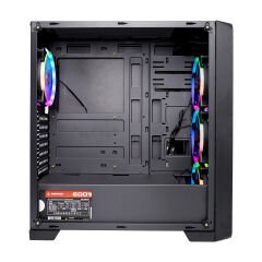 Rampage ESPECTRO 4 Adet Rainow Fanlı  Bronze Siyah Temper Camlı Gaming Oyuncu Kasası