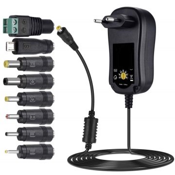 S-link SL-128C 3V/4,5V/5V/6V/7,5V/9V/12V 1A 12W (5.5*2.1) 8 Uçlu Adaptör