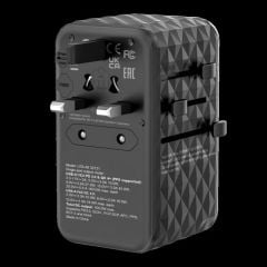 32121 CHR UTA-06 GaN III Universal Travel Adapter with 2xUSB-C PD 100W QC 4+