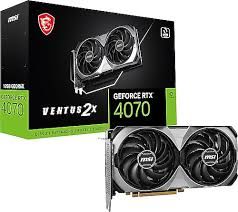 MSI VGA GEFORCE RTX 4070 VENTUS 2X 12G OC RTX4070 12GB GDDR6X 192B DX12 PCIE 4.0 X16 (3XDP 1XHDMI)