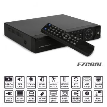 EZCOOL EZ-5216AHD 16KANAL 6SES 2HDD HDMI AHD DVR