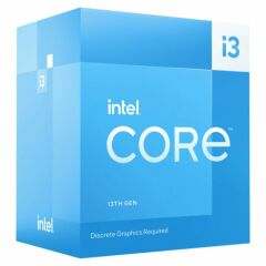 Intel i3-13100F 3.4 GHz, 4.5 GHz 12MB LGA1700P VGA sız, Fanlı, 58W Maksimum Turbo Güç 89W,
