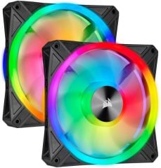 CORSAIR CO-9050100-WW ICUE QL140 RGB 140 MM DORT RGB RENK DONGULU PWM FAN LIGHTING NODE CORE KONTROLCU ILE BIRLIKTE 2 LI PAKET