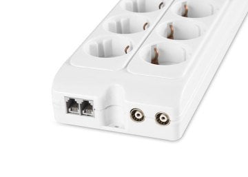 S-link SPG77-6-15 1.5m 6'li Akım Korumalı Beyaz Priz Çoklayıcı