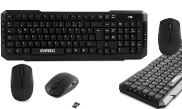 Everest KM-510 Siyah Kablosuz Q Multimedia Klavye + Mouse Set