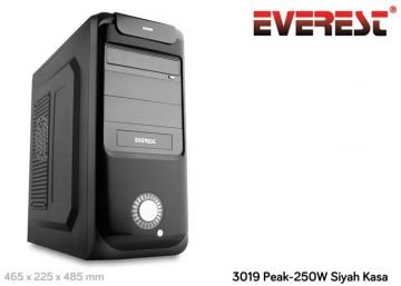 Everest 3019 Peak-250W Siyah Kasa