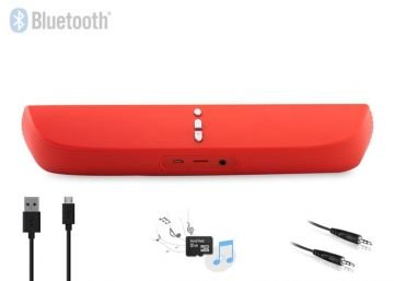 Mikado MDX-30BT 3W*2 Kırmızı TF Kart Destekli Bluetooth Şarjlı Speaker