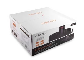 Mikado MD-512 5+1 Siyah Fm Radyolu Speaker...Usb Bellek ve Sd Kart Destekli Tablet, Pc, Telefon Bağlantısına Uyumlu Güçlü 3D Ses Çıkışlı 5+1 Ses Sistemi