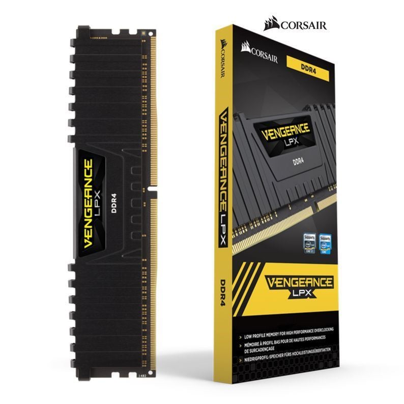 CORSAIR CMK8GX4M1A2400C14 8GB DDR4 2400MHz CL14 VENGEANCE LPX SOGUTUCULU DIMM BELLEK BLACK