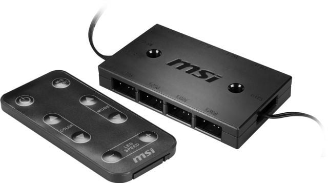 MSI ARGB (ADRESLENEBILIR RGB) 8 PORTLU KONTROLCÜ +UZAKTAN KUMANDA