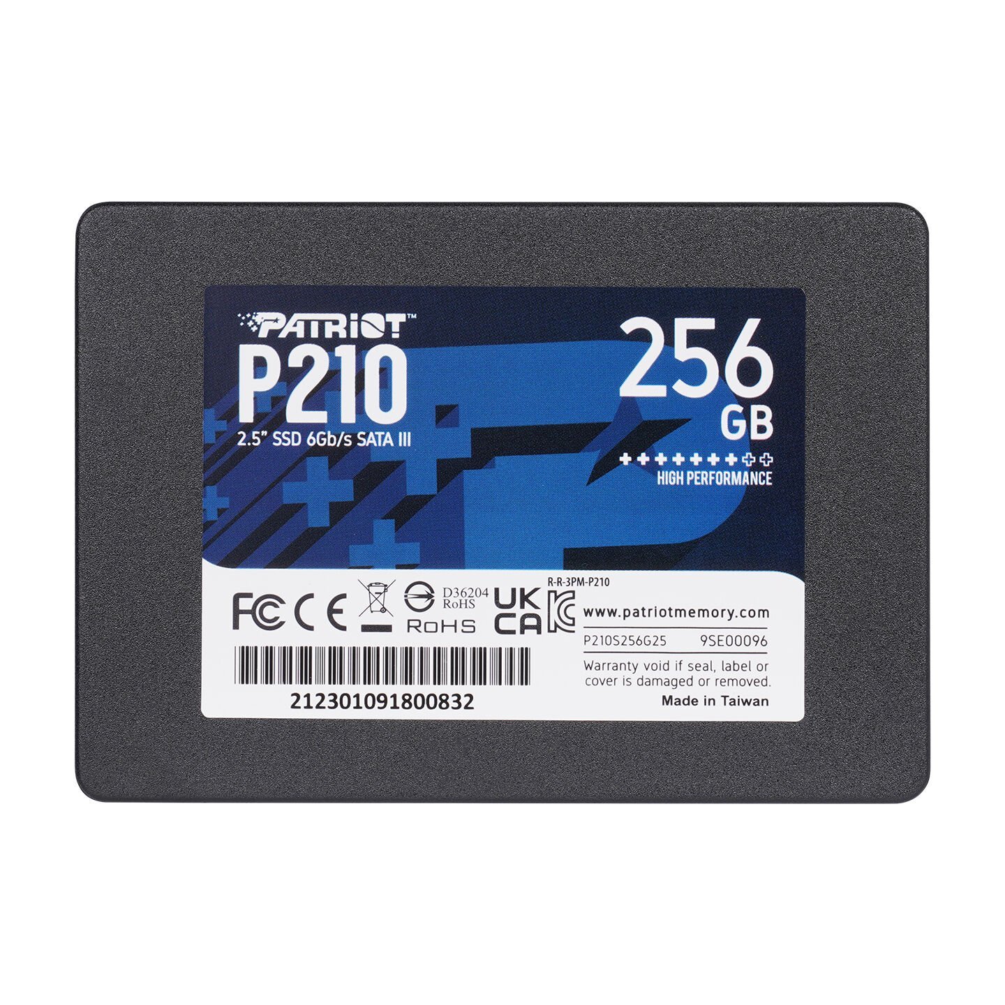 Patriot P210S256G25 P210 Series 256GB SSD SATA3.0 2.5 500MB/400MB Dahili SSD
