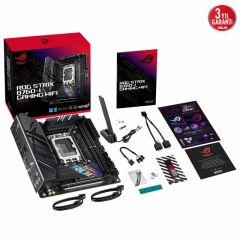 ASUS MB ROG STRIX B760-I GAMING WIFI INTEL B760 LGA1700 DDR5 7600 DP HDMI 2x M2 USB3.2 AX WiFi BT AURA RGB 2.5Gbit LAN MINI ITX ASUS 5X PROTECTION III