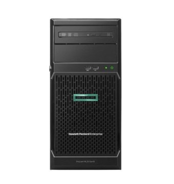 HPE Proliant ML30 Gen10 E-2124 Server - P06781-425 Xeon Quad Core 8Gb 4Lff Nhp 350W Eu/Uk Svr/Tv