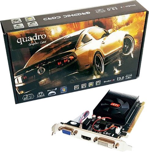 Quadro 2GB AMD R5 230 2GD3 DDR3 64bit HDMI DVI 16X (PCIe 2.0) Low Profil Ekran Kartı R52302GD3
