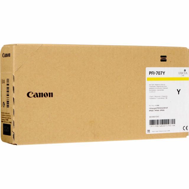 CANON 9824B001 PFI-707Y SARI KARTUŞ (700 ML)IPF 830/IPF 840/IPF 850