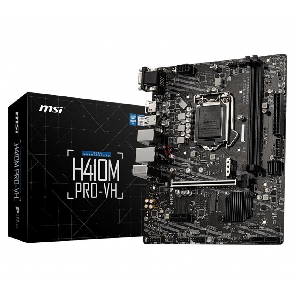 MSI H410M PRO-VH 2933MHz DDR4 Soket 1200 M.2 HDMI VGA mATX Anakart