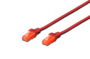 DIGITUS 1M CAT 6 U-UTP patch cable, DK-1613-010/R Red Color